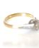 Antiker Art Deco Ring 0,50ct Solitr Diamanten aus 750 Gelbgold+ Platin B4148