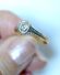 Antiker Art Deco Ring 0,50ct Solitr Diamanten aus 750 Gelbgold+ Platin B4148
