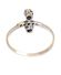 Edler antiker Art Deco Ring mit 0.90ct Brillanten in 750/000 Weissgold B4149