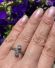 Edler antiker Art Deco Ring mit 0.90ct Brillanten in 750/000 Weissgold B4149