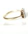 Antiker Art Deco Ring mit 0,35ct Diamanten aus 750/000 Gelbgold + Platin B4156