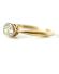 Antiker Art Deco Ring 0,44ct Solitr Diamanten aus 750 Gelbgold+ Platin B4151