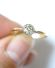 Antiker Art Deco Ring 0,44ct Solitr Diamanten aus 750 Gelbgold+ Platin B4151