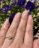 Antiker Art Deco Ring 0,44ct Solitr Diamanten aus 750 Gelbgold+ Platin B4151