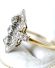 Antiker prchtiger Art Deco Ring 0,70ct Diamanten 750 Gelbgold+ Platin B4157
