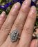 Antiker prchtiger Art Deco Ring 0,70ct Diamanten 750 Gelbgold+ Platin B4157