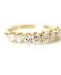 Edler vintage Halb Eternity-Memory Ring 0.70ct Brillanten 750 Gelbgold B4156
