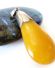 Antiker grosser Butterscotch Bernstein Anhnger mit 800 Silber Fassung B4164