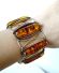Sehr breites schnes Fischland Armband aus 835/000 Silber mit Bernstein B4165