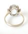 Antiker Art Deco Ring aus 750/000 Weissgold mit Aquamarin + Brillanten B4177