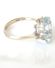 Antiker Art Deco Ring aus 750/000 Weissgold mit Aquamarin + Brillanten B4177