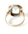 Antiker Art Deco Ring aus 585/000 Gelbgold mit 5.80ct Aquamarin B4178