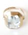 Antiker Art Deco Ring aus 585/000 Gelbgold mit 5.80ct Aquamarin B4178
