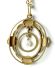 Antiker Anhnger um 1900 aus 750/000 Gelbgold mit Rosen und Perle B4179