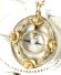 Antiker Anhnger um 1900 aus 750/000 Gelbgold mit Rosen und Perle B4179