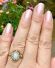 Antiker Art Deco Ring mit Edel Opal und Saatperlen aus 9ct Gelbgold B4174