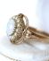 Antiker Art Deco Ring mit Edel Opal und Saatperlen aus 9ct Gelbgold B4174