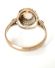 Antiker Art Deco Ring mit Edel Opal und Saatperlen aus 9ct Gelbgold B4174