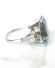 Edler antiker Art Deco Ring aus 585/000 Weissgold mit 9.50ct Aquamarin B4176