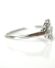 Edler antiker britischer Art Deco Ring mit Diamanten Platin + Gold B4183
