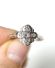 Edler antiker britischer Art Deco Ring mit Diamanten Platin + Gold B4183