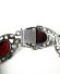 Sehr schnes vintage Armband aus 835/000 Silber mit grossen Granaten B4161