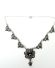 Sehr schnes vintage Collier aus 835/000 Silber mit grossen Granat B4162