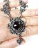 Sehr schnes vintage Collier aus 835/000 Silber mit grossen Granat B4162