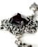 Sehr schnes vintage Collier aus 835/000 Silber mit grossen Granat B4162