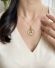 Antiker Anh�nger um 1900 aus 585/000 Gelbgold mit Kleeblatt und Kette B4180