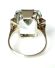 Edler antiker Art Deco Ring aus 585/000 Weissgold mit 14.60ct Aquamarin B4179
