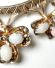 Antikes Collier 800/000 Silber mit Rotgold Vergoldung um 1900 mit Opalen B4188