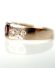 Antiker hbscher Ring mit Granat und Flussperlen aus 585/000 Rotgold B4205