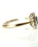 Antiker britischer Art Deco Ring 750/000 Gelbgold mit Smaragd + Diamanten B4201