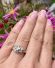 Antiker schner Art Deco Ring mit Diamant aus 585 Gelbgold + Platin B4206