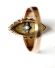 Antiker Art Deco Ring aus 585/000 Rotgold mit Trkisen und Diamanten B4207