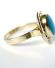 Wunderschner vintage Ring mit grossem Trkis aus 585/000 Gelbgold B4208