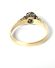 Antiker britischer Art Deco Ring 0,25ct Brillanten Solitr 750 Gelbgold B4203
