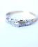 Antiker englischer Art Deco Ring mit Diamanten 750 Gelbgold + Platin B4197