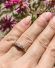 Antiker englischer Art Deco Ring mit Diamanten 750 Gelbgold + Platin B4197