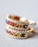 Herrliche Ohrringe 750/000 Gelbgold multicolor Saphire und Brillanten B4181