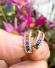 Herrliche Ohrringe 750/000 Gelbgold multicolor Saphire und Brillanten B4181