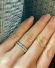 Wertvoller Art Deco Halb Memory Ring aus 950 Platin mit 0.40ct Brillanten B4213