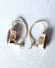 Antike schne Ohrringe um 1900 aus 585/000 Gelbgold mit Granat B4244