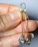 Antike edle britische Art Deco Ohrringe aus 15ct Gelbgold mit Aquamarin B4191