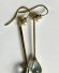 Antike edle britische Art Deco Ohrringe aus 15ct Gelbgold mit Aquamarin B4191
