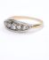 Antiker englischer Art Deco Ring 0.25ct Diamanten 750 Gelbgold + Platin B4234