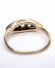 Antiker englischer Art Deco Ring 0.25ct Diamanten 750 Gelbgold + Platin B4234