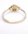 Edler antiker Art Deco Ring mit Diamanten aus 750 Gelbgold + Platin B4253