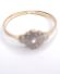Edler antiker Art Deco Ring mit Diamanten aus 750 Gelbgold + Platin B4253